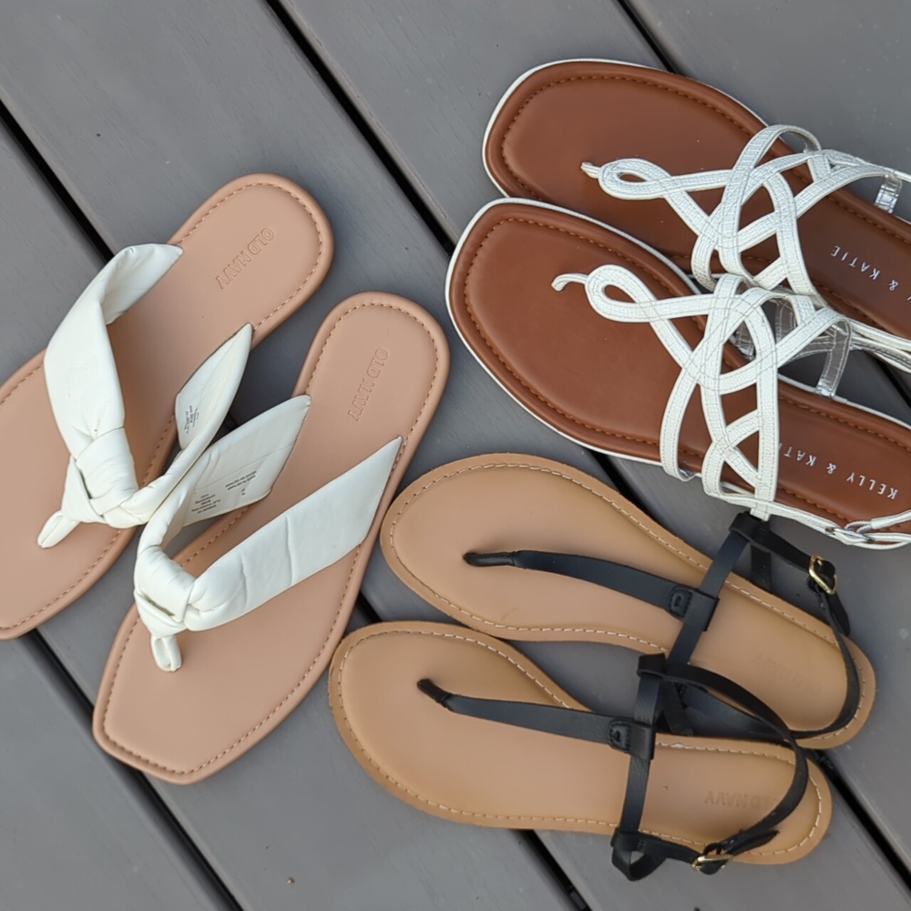 Kelly & Katie Old Navy Sandal Size 9 10 BUNDLE lot NEW